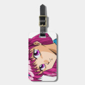 Étiquette À Bagage Visages de l'Anime et de la Manga (Devant Vertical)