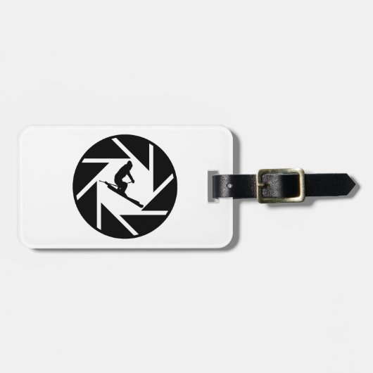 ÉTIQUETTE À BAGAGE VISION FRANCHE DE SKI (Devant horizontal)