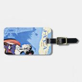 Étiquette À Bagage Visite Java Indonésie de cru de Singapour (Devant horizontal)