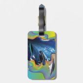 Étiquette À Bagage Visiteurs de l'espace (Dos Vertical)