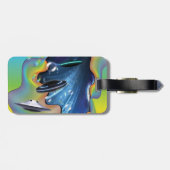 Étiquette À Bagage Visiteurs de l'espace (Dos horizontal)