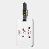 Étiquette À Bagage Vivent l'amour de rire (Devant Vertical)