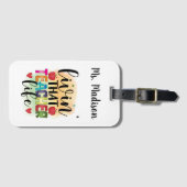 Étiquette À Bagage Vivre Cette Vie D'Enseignant - Cadeau Pour Enseign (Devant Horizontal)