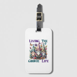 Étiquette À Bagage Vivre La Vie Gnome