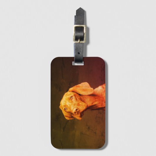 Étiquette À Bagage Vizsla (Devant Vertical)