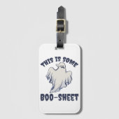 Étiquette À Bagage Voici un Boo Sheet Sassy Ghost (Devant Vertical)