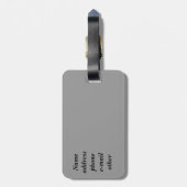 Étiquette À Bagage Voir, gris_ (Dos Vertical)