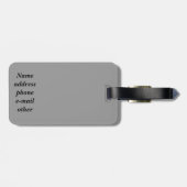 Étiquette À Bagage Voir, gris_ (Dos horizontal)