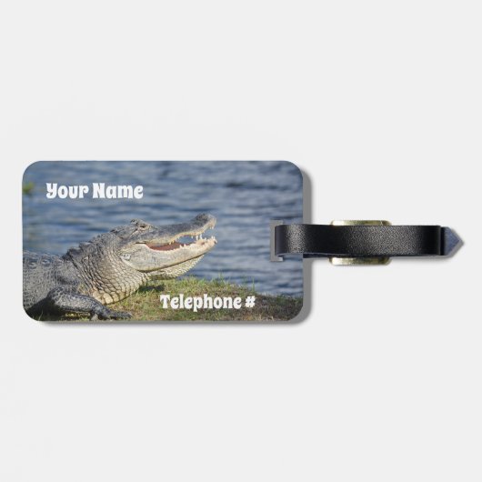 Étiquette À Bagage Voir plus tard Alligator (Dos horizontal)