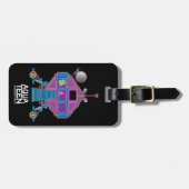 Étiquette À Bagage Voiture Aqua Ado Hunger Force Mooninites (Devant horizontal)