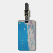 Étiquette À Bagage Voiture bleue (Devant Vertical)