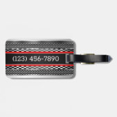 Étiquette À Bagage Voiture Chrome Route 66 (Dos horizontal)