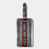 Étiquette À Bagage Voiture ChromeTags (Dos Vertical)