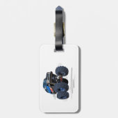 Étiquette À Bagage Voiture de dessin (Dos Vertical)