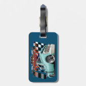 Étiquette À Bagage Voiture de dessin (Dos Vertical)