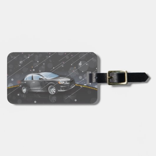 Étiquette À Bagage Voiture de sport (Devant horizontal)