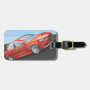 Étiquette À Bagage Voiture de sport