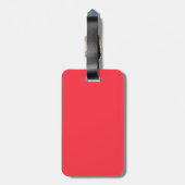 Étiquette À Bagage Voiture Rouge Pastèque Uni (Dos Vertical)