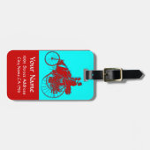 Étiquette À Bagage Voitures Vintage Rassembler Monogramme (Devant horizontal)