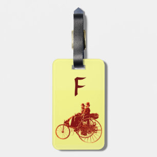 Étiquette À Bagage Voitures Vintage Rassembler Monogramme