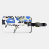 Étiquette À Bagage Vol Abstrait par Michael Moffa (Dos horizontal)