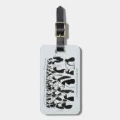Étiquette À Bagage Vol d'identité (Devant Vertical)