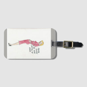 Étiquette À Bagage "Volant autour du monde étiquette de sac prenant
