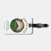 Étiquette À Bagage Volcan du Costa Rica (Dos horizontal)