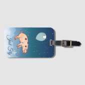 Étiquette À Bagage Voler un cochon dans un ballon (Devant Horizontal)