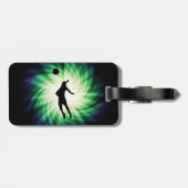 Étiquette À Bagage Volley-ball cool (Dos horizontal)