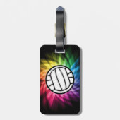 Étiquette À Bagage Volley-ball; spectre (Dos Vertical)