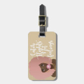 Étiquette À Bagage Vols Capture Pas Sentiments, Femme Noire, Gomme Be (Devant Vertical)