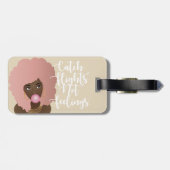 Étiquette À Bagage Vols Capture Pas Sentiments, Femme Noire, Gomme Be (Dos horizontal)