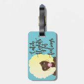 Étiquette À Bagage Vols de capture pas des sentiments, Femme noire, g (Dos Vertical)