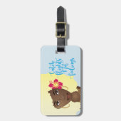 Étiquette À Bagage Vols de capture pas sentiments Femme noire Blonde (Devant Vertical)