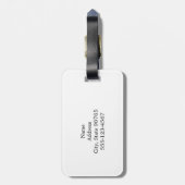 Étiquette À Bagage Votre bagage personnalisé par logo de société de (Dos Vertical)