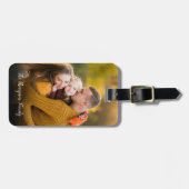 Étiquette À Bagage Votre photo de famille préférée (Devant horizontal)