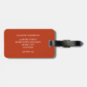 Étiquette À Bagage Votre photo de famille préférée (Dos horizontal)