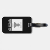 Étiquette À Bagage Votre photo ici Nom et âge (Dos horizontal)