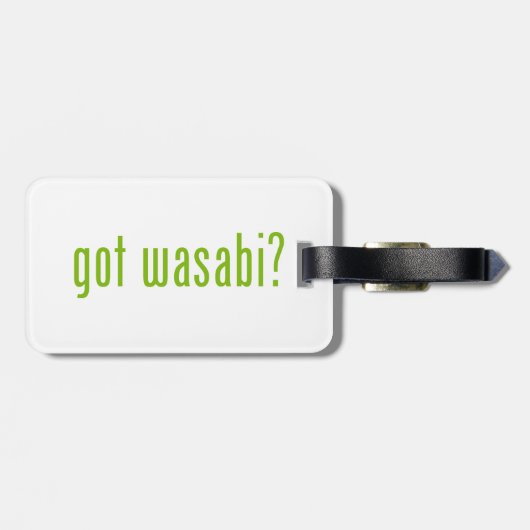 Étiquette À Bagage vous avez wasabi ? (Dos horizontal)