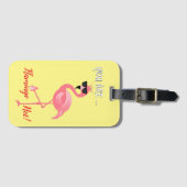Étiquette À Bagage Vous Êtes Flamant rose Hot Thunder_Cove (Devant Horizontal)