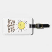 Étiquette À Bagage Vous Êtes Mon Soleil (Devant horizontal)
