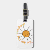 Étiquette À Bagage Vous êtes mon soleil (Devant Vertical)