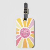 Étiquette À Bagage Vous Êtes Mon Soleil Aquarelle Lumineuse Bébé Cade (Devant Vertical)