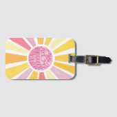 Étiquette À Bagage Vous Êtes Mon Soleil Aquarelle Lumineuse Bébé Cade (Devant Horizontal)