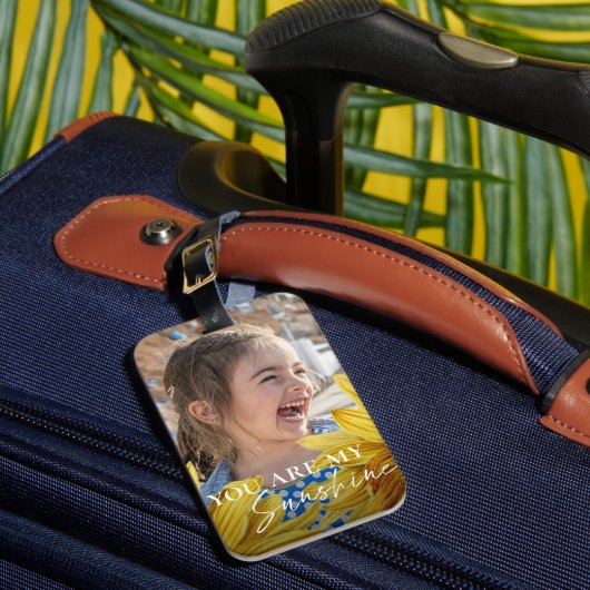 Étiquette À Bagage Vous Êtes Mon Sunshine Cuisine Tournesol Jaune Lum (Insitu Rectoal 1)