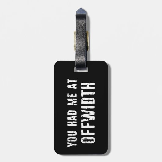 Étiquette À Bagage Vous M'Avez Eu À Offwidth Rock Escalade (Dos Vertical)