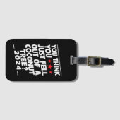 Étiquette À Bagage Vous Pensez Être Tombé D'Un Cocotier (Devant Horizontal)