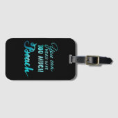 Étiquette À Bagage Vous pouvez ne jamais avoir trop de plage (Devant Horizontal)