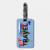 Étiquette À Bagage Voyage (Dos Vertical)